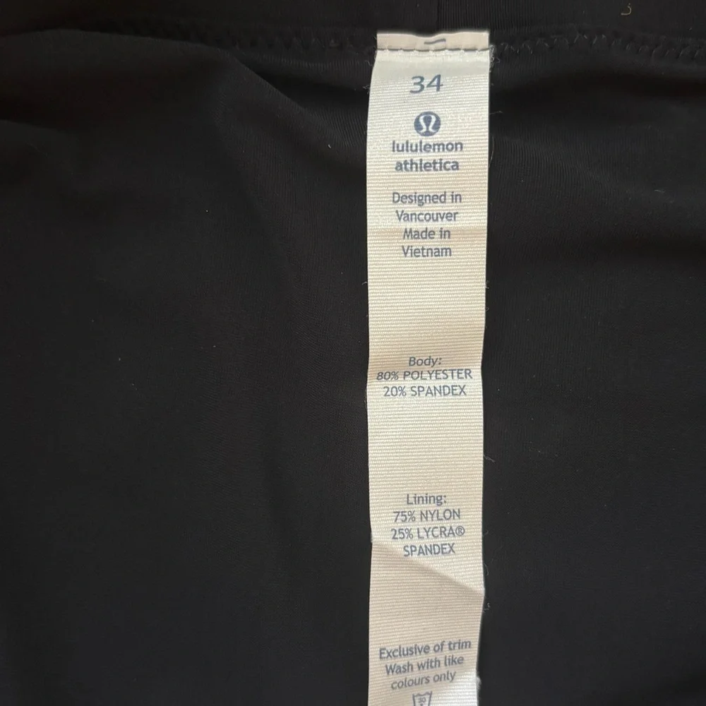 Lululemon 70's Striped El Current Athletic Lined Hybrid BoardShorts Men’s 34